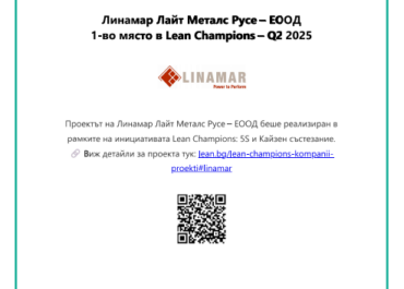 Linamar Certificare 1st plase Q2 2025