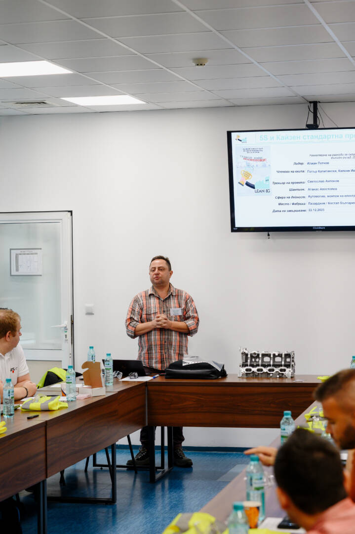 Lean Champions Q3 2025 – Представяне на проектите, дискусии и обратна връзка от журито.
