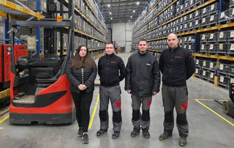 TVH България – екипът по Lean Champions Q4 2025, проект 5S и Кайзен в склад